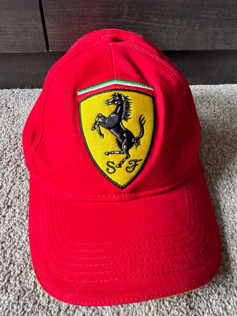 Vintage Scuderia Ferrari Racing Hat Strap Back Cotton O/S F1
